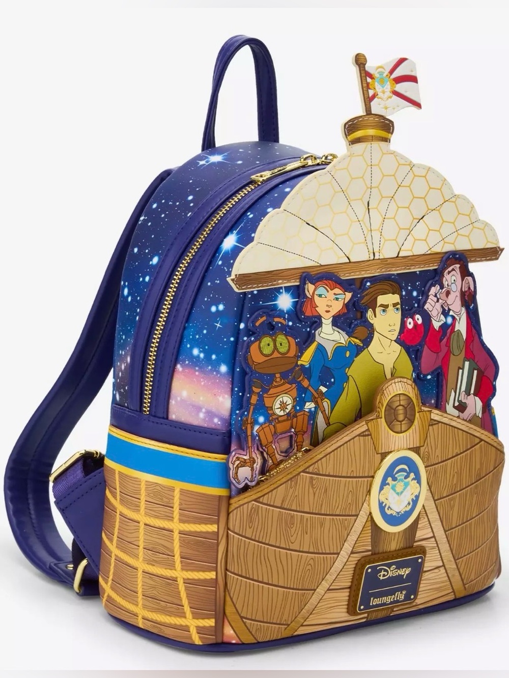 Loungefly Disney Treasure Planet RLS Legacy Mini Backpack NWT - Picture 2 of 4